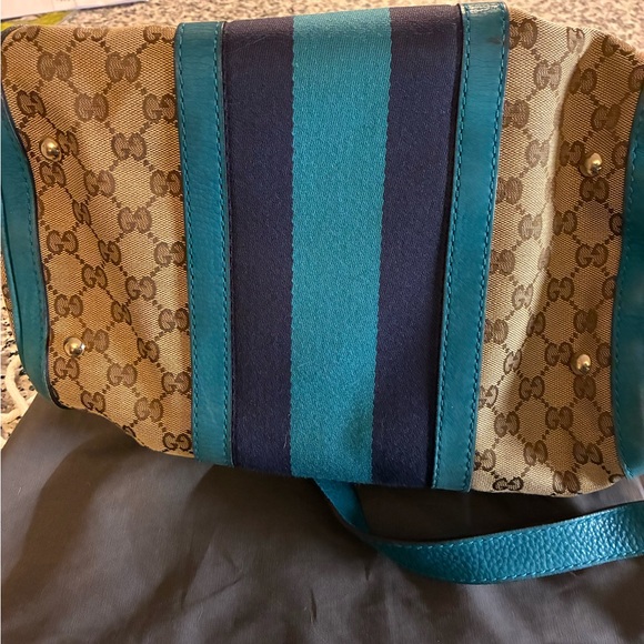 Gucci Vintage Web Boston canvas bag - Picture 6 of 15